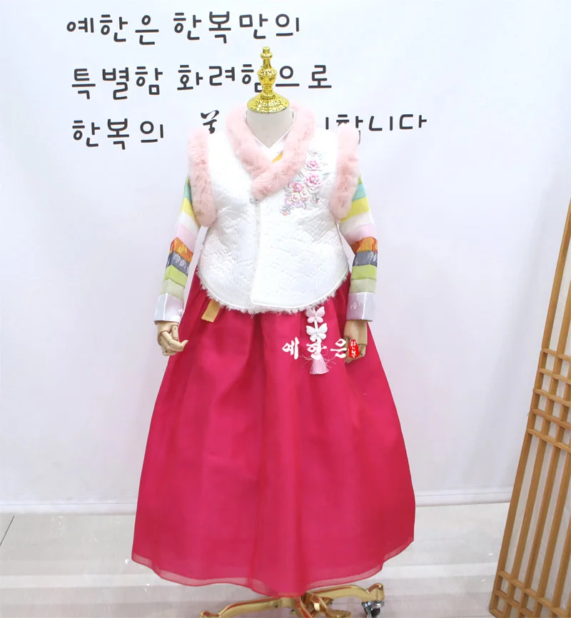 Hanbok Vest A New Winter Vest for Girls Imported From South Korea Short Hanbok Accessories A Birthday Gift for Girls