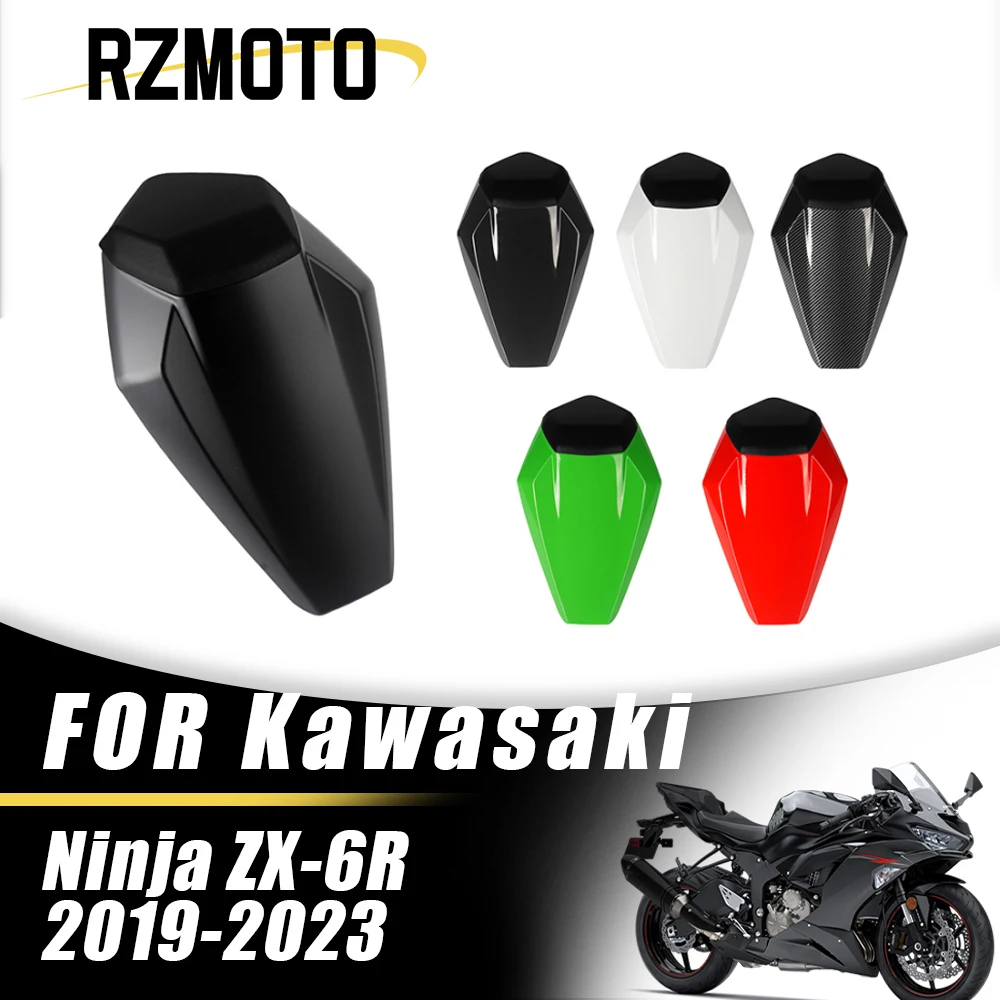 

For Kawasaki ZX-6R ZX6R ZX 6R 2019-20233 Motorcycle Shock Absorption Rear Passenger Pillion Seat Cover Fairing Cowl