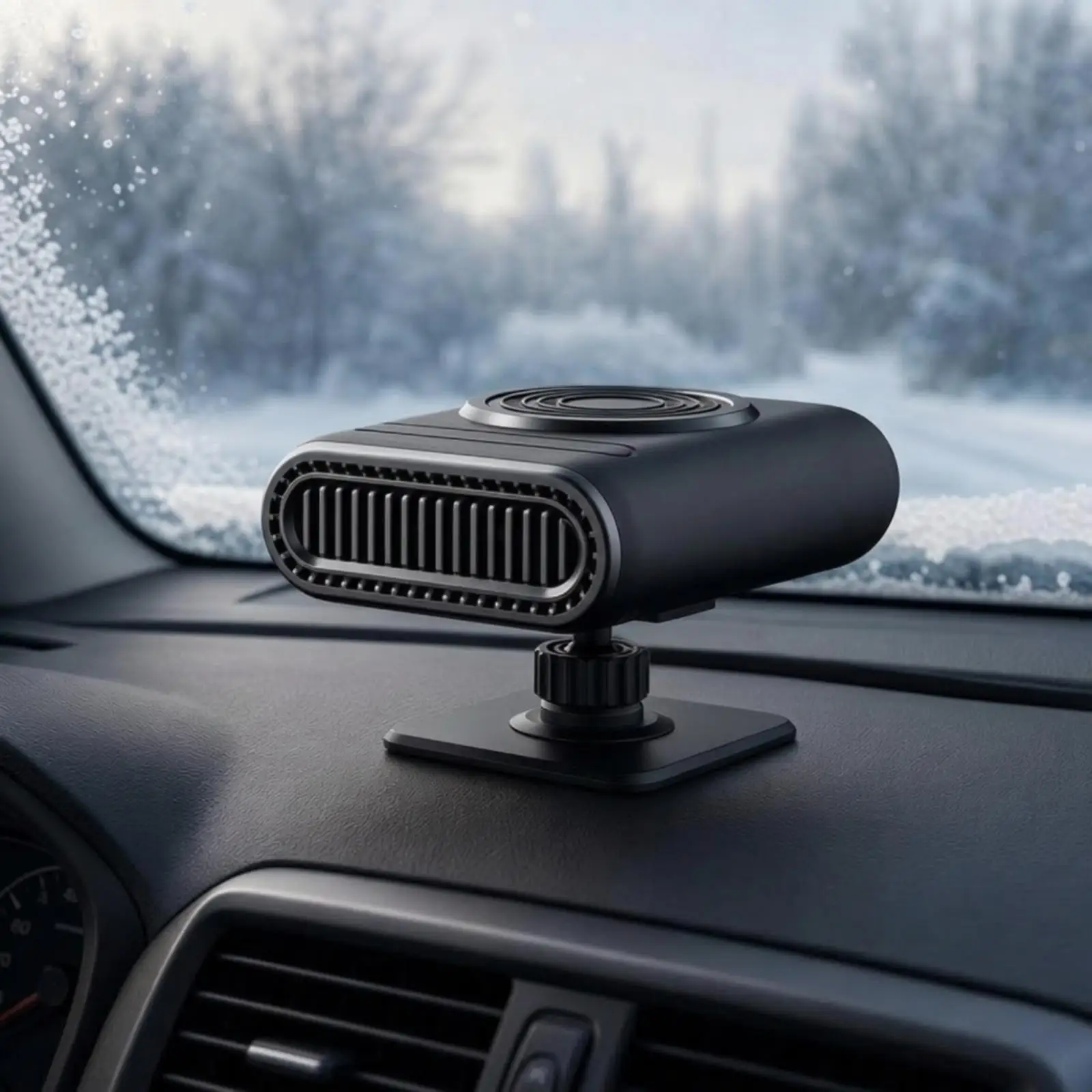 Portable Car Heater 12V 120W Defroster Windshield Fan with Suction Cup for Auto Winter Warm Air