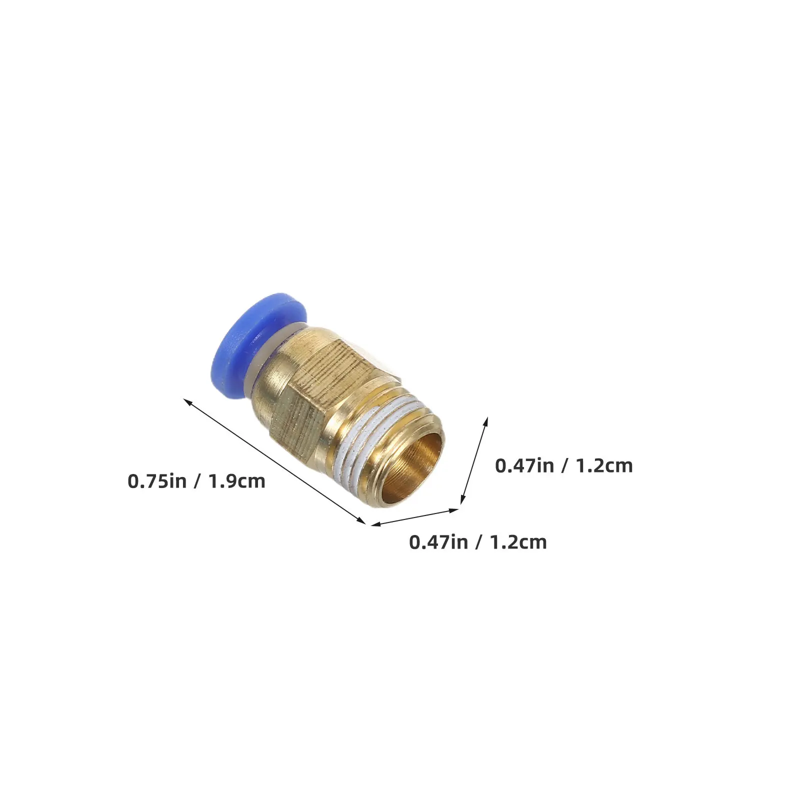 8Pcs Straight Air Fitting Push to Connect Pneumatic Fitting Quick Disconnect Hose Connector Compact Design High Sealing