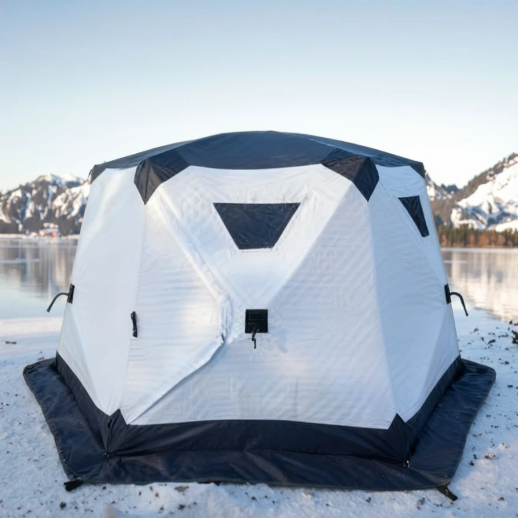 

Winter Fishing Tent - Foldable Single-Room Waterproof Cotton Insulated Ice Shelter for Cold Weather & Snow Protection