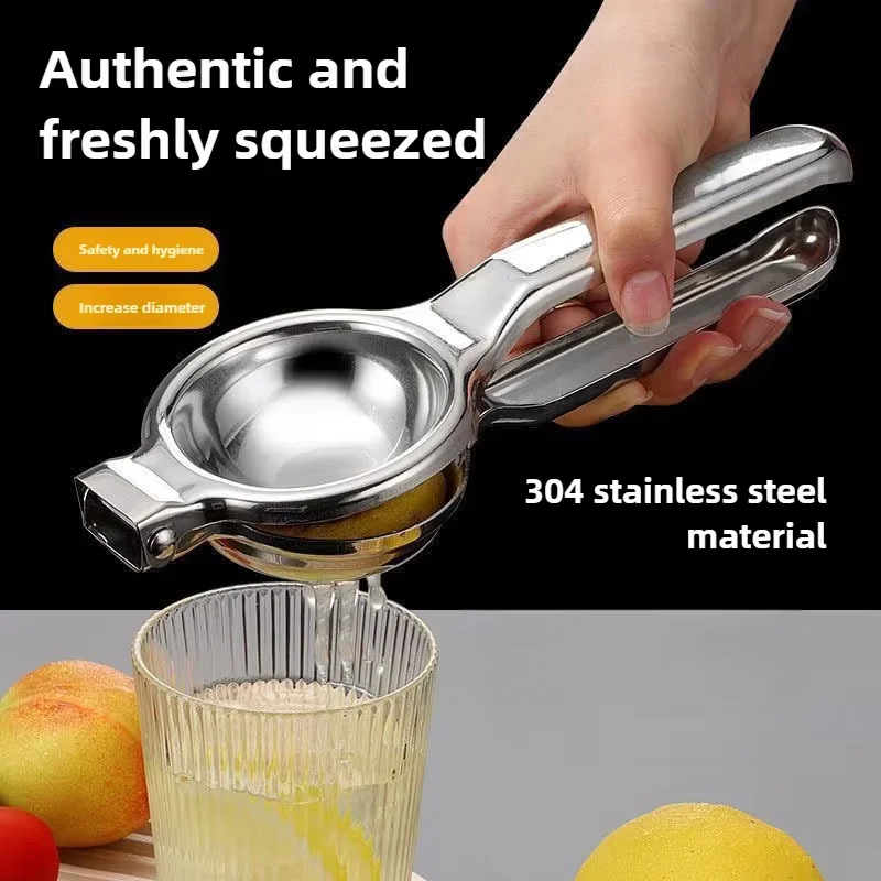 Manual Citrus Juicer 304 Stainless Steel Lemon Orange Press Hand Squeezer Portable Kitchen Accessories Fruit Processor