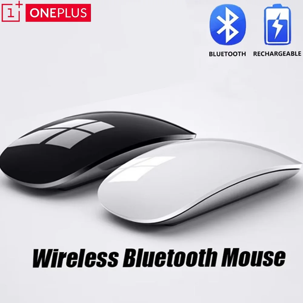 

ONEPLUS Wireless Mouse Black Wireless Charging Silent Rechargeable Mouse Suitable For iPad/Mac Ultra Light Typec Ergonomic Mice