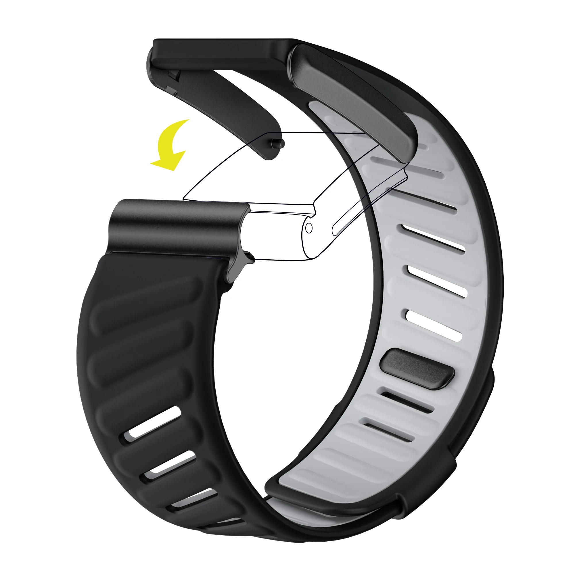WHOOP SportFlex-Armband, weiches Silikon, wasserdicht und schweißfest, verstellbares Armband, 4.0-kompatibel – Detail 10