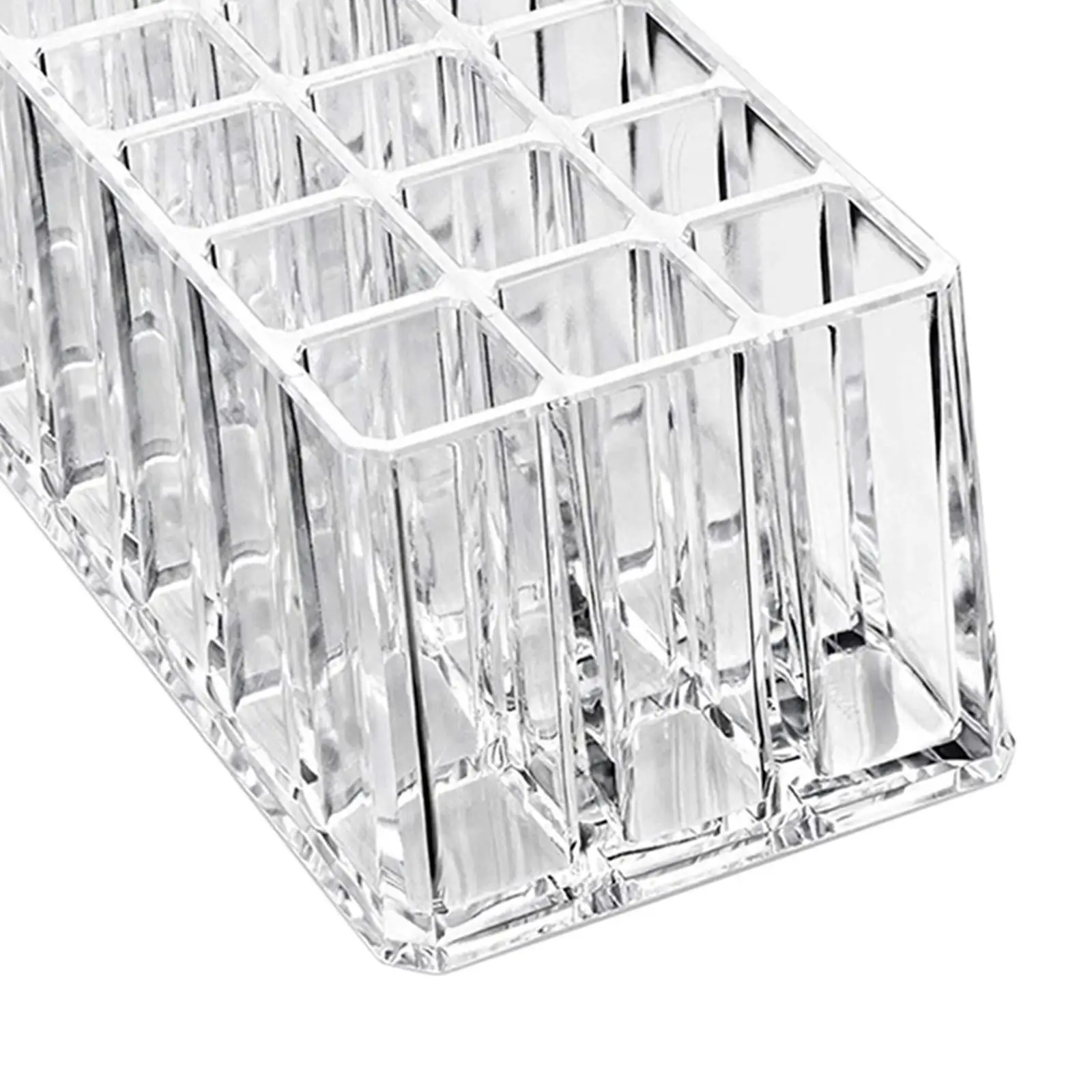 24 Slots Lipstick Holder Display Transparent Makeup Holder Compact Cosmetic