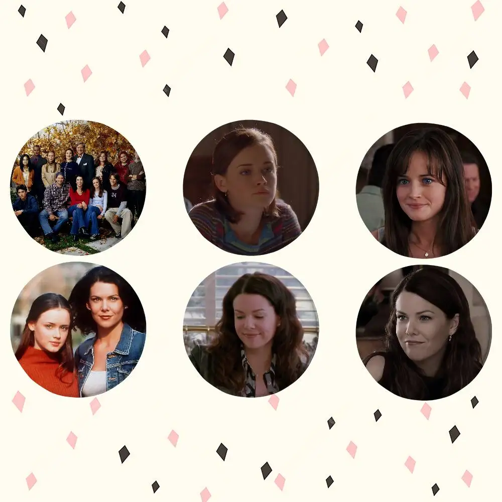 TV G-Gilmore Girls Runde, exquisite Abzeichen-Broschen, kreative Anstecknadeln für Kleidung, Hut, Rucksack, Geschenkzubehör