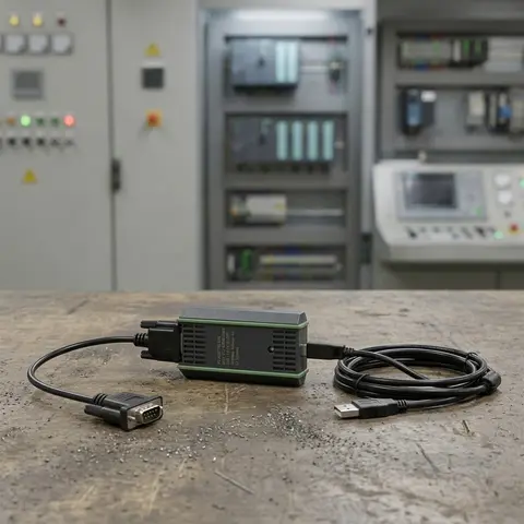 USB MPI Programming Cable for Siemens S7 200 300 400 PLCs RS485 Interface Support PPI/MPI Protocols Win7 32bit OS