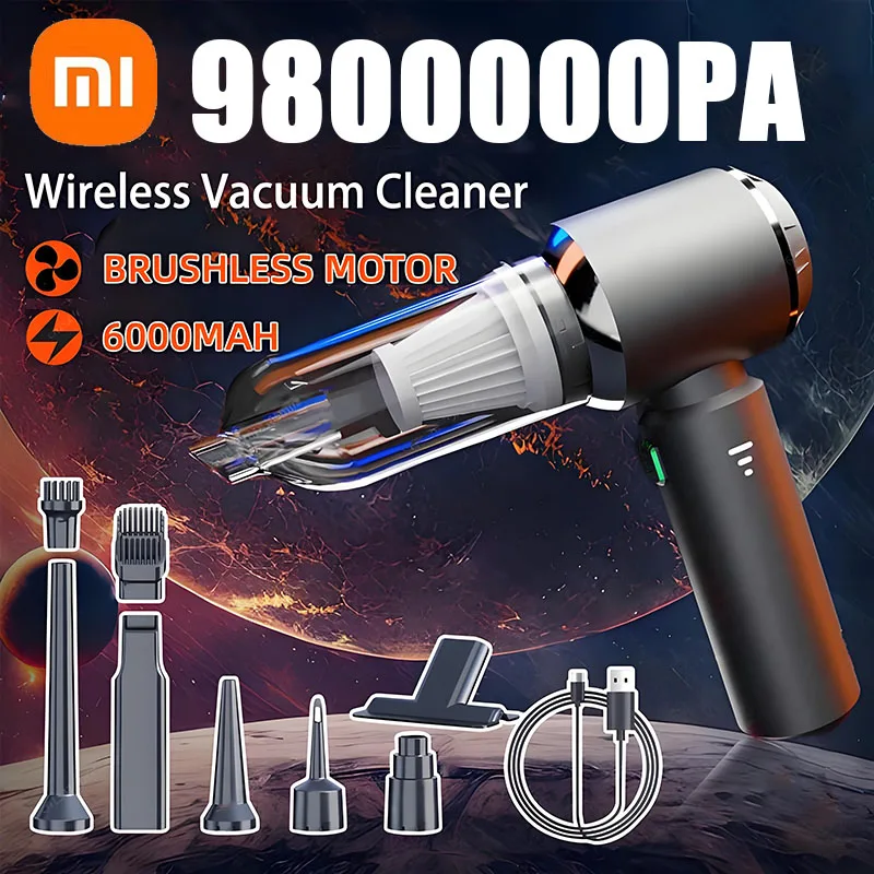 New Xiaomi 120W 9200000PA Car Vacuum Cleaner 5 in1 Wireless Mini Handheld Strong Suction Clean Machine Portable Vacuum Clean New