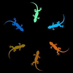 Gecko Glow Sticker Wall Switch Fridge Door Laptop Phone Scrapbook  Motorcycle Bike Car Body Window Bumper Decoration Vinyl Decal