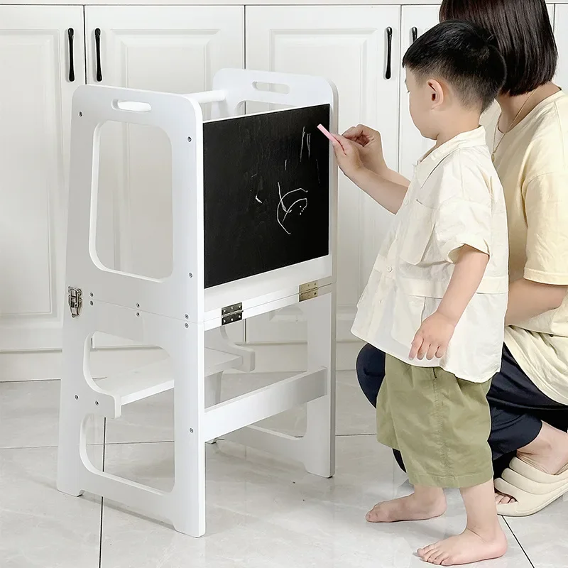 Taburete plegable para lavar las manos para bebé, taburete de cocina suave multifuncional, torre de aprendizaje para escalar, taburetes duraderos 3 en 1 para niños