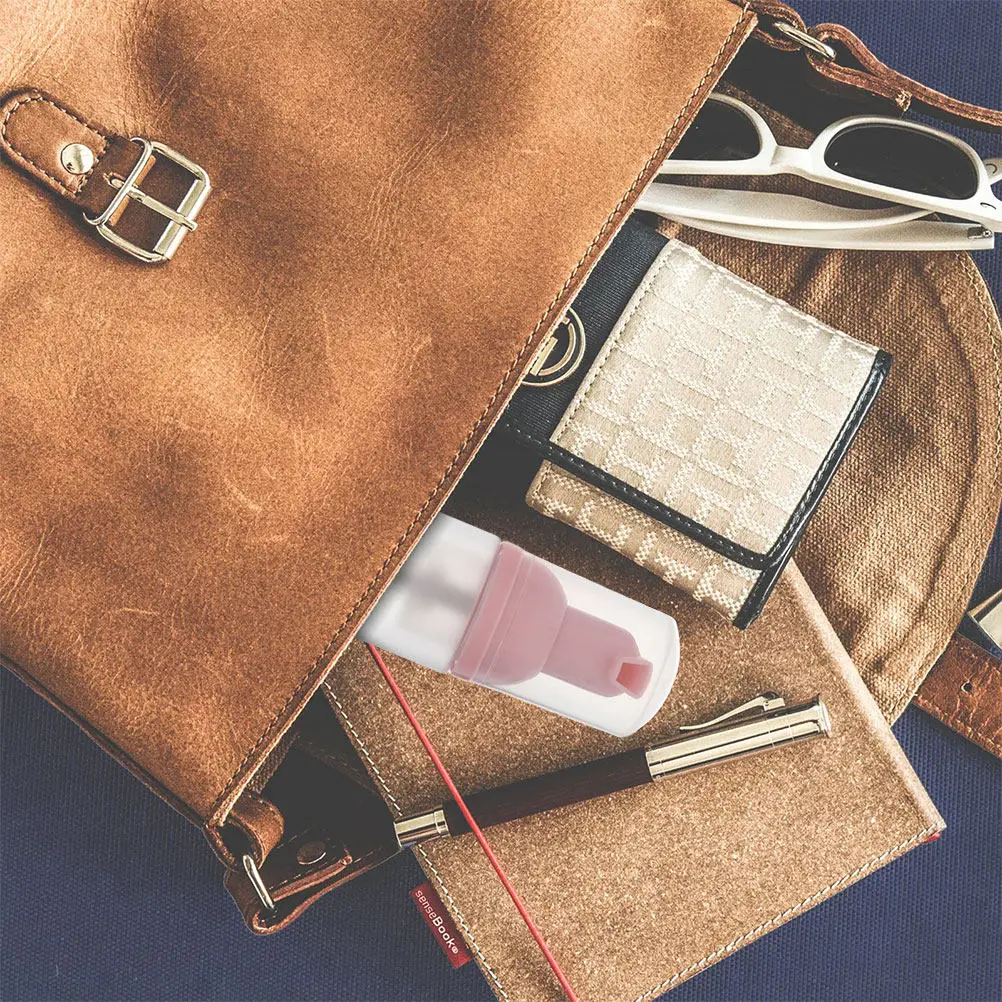 5pcs Foam Bottle Portable Reusable Plastic Mousse Dispenser For Travel Shampoo Shower Gel Sub Container Refillable Hand Soap