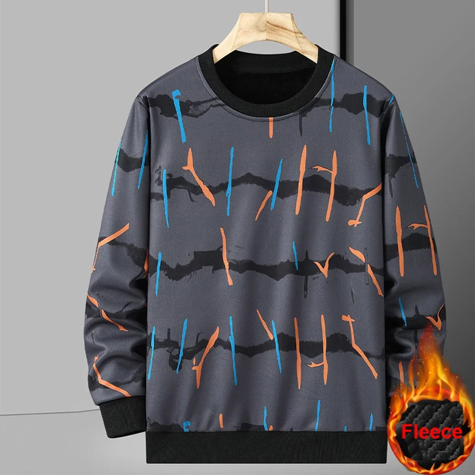 DIANRUO automne hiver polaire sweats hommes 11XL grande taille sweats mode décontracté Graffiti pull vêtement homme