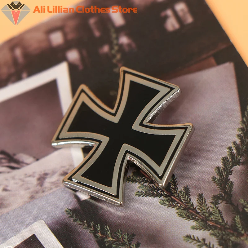 Hot Sale 1Pc Antique German Iron Cross Medal Badge Pin - Foreign History Collectible