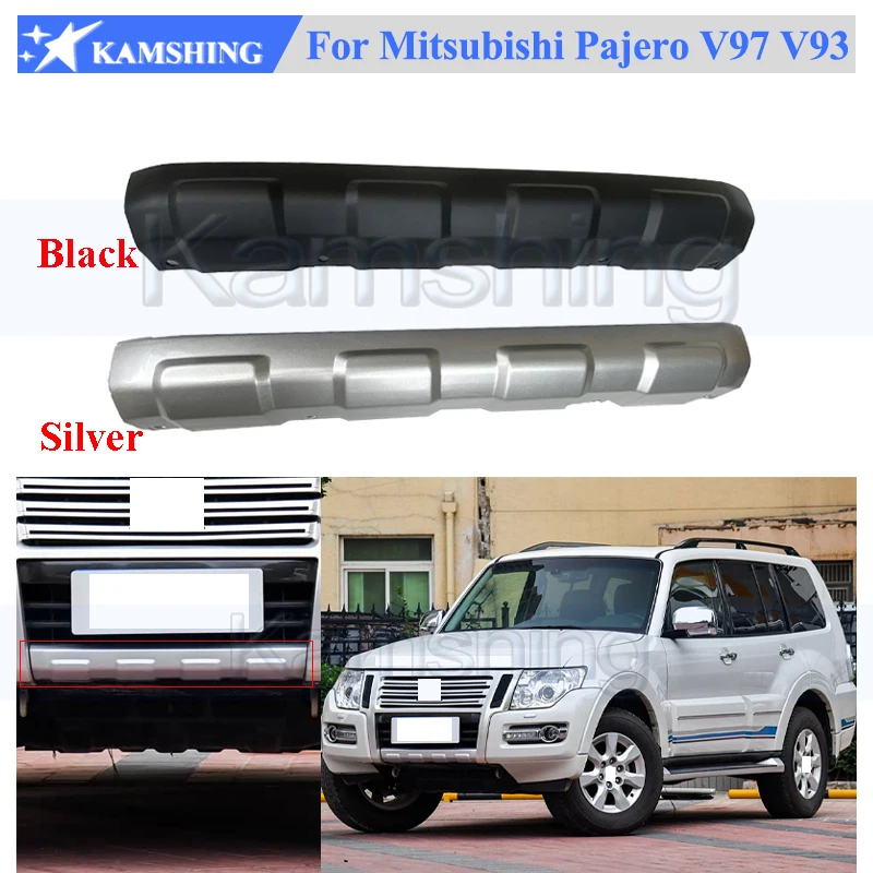 Нижний дефлектор переднего бампера Kamshing для Mitsubishi Pajero V97 V93 2015-2020, накладка на передний бампер, нижняя панель переднего бампера