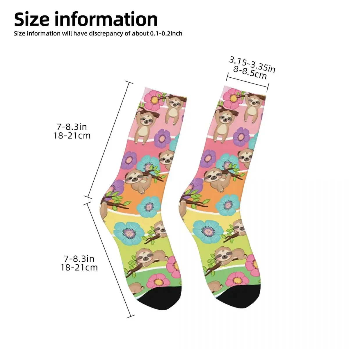 Chaussettes Paresseuses et Florales, Absorbant la Sueur, Harajuku, sulf, Toutes Saisons, Accessoires pour Cadeaux Unisexes