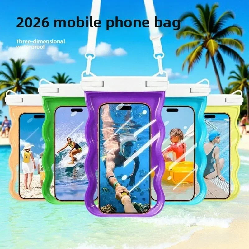 2026 3D Waterproof Phone Pouch for Swimming Snorkeling Diving PVC Dry Bag Case
