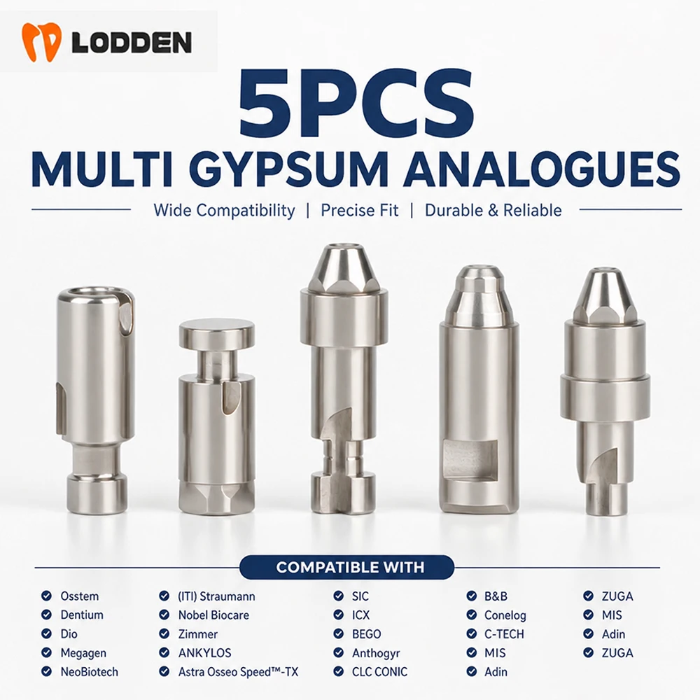 5PCS Dental Multi Gypsum Analog Casting Post for Osstem Dentium Megagen Straumann NeoBiotech Nobel Dental Alternative Body