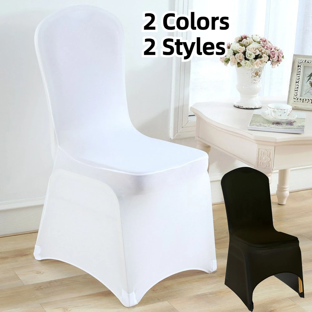 

1pc White Wedding Party Chair Covers Spandex Stretch Slipcover for Restaurant Banquet Hotel Dining Party Universal Chair Cover