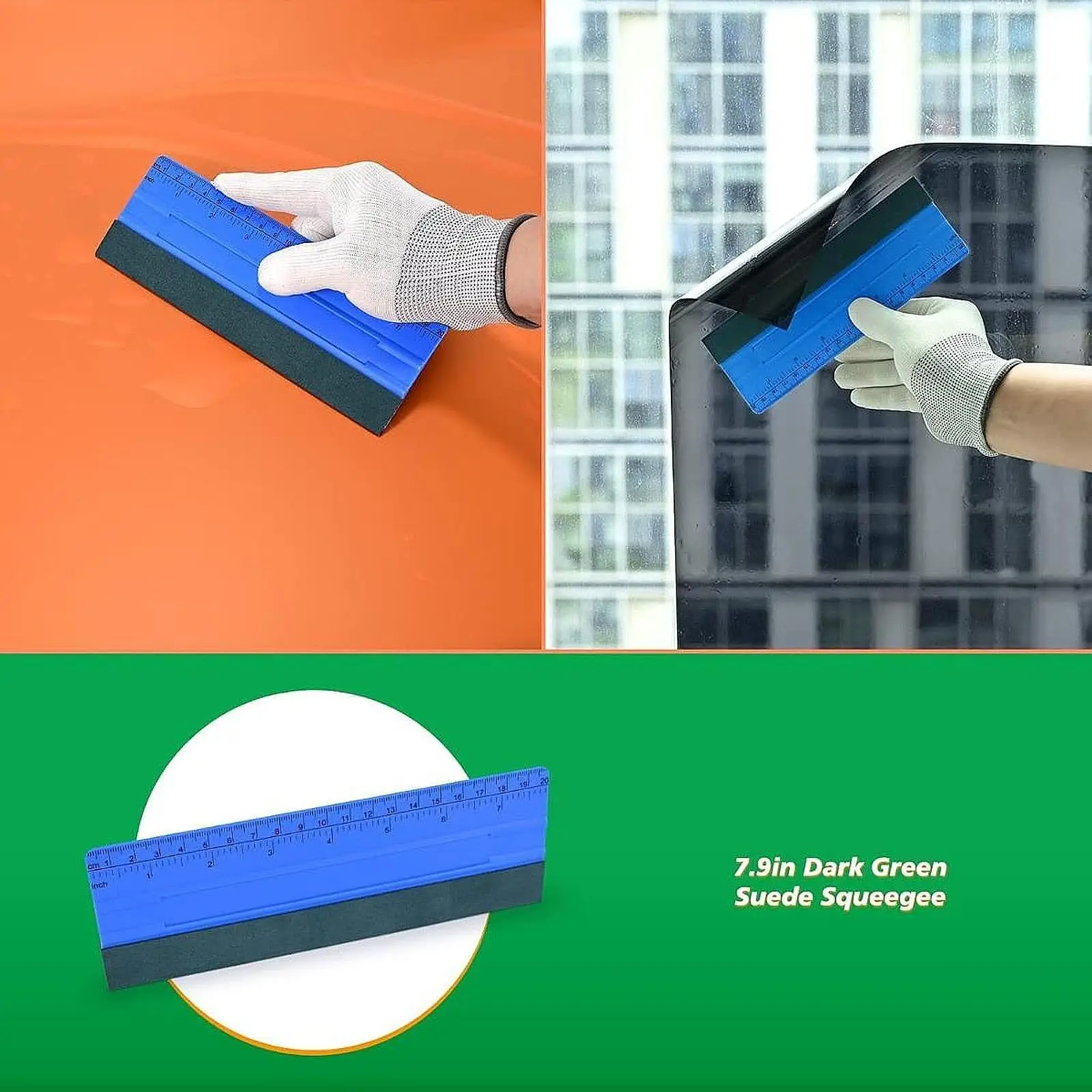 Premium Felt Squeegees Vinyl Wrap Smoother Car Decal Scraper Tool for Vehicles Glass Window Tinting
