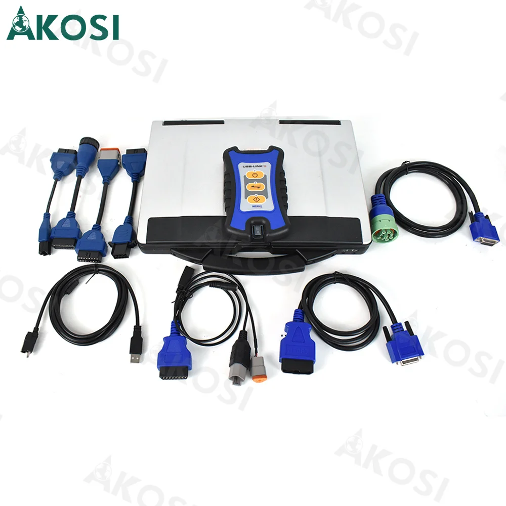 Truck Diagnostic Tool For NEXIQ-3 USB Link N3  Diesel Truck Interface Diagnostics Excavator USB Link 3 with CF53 Laptop