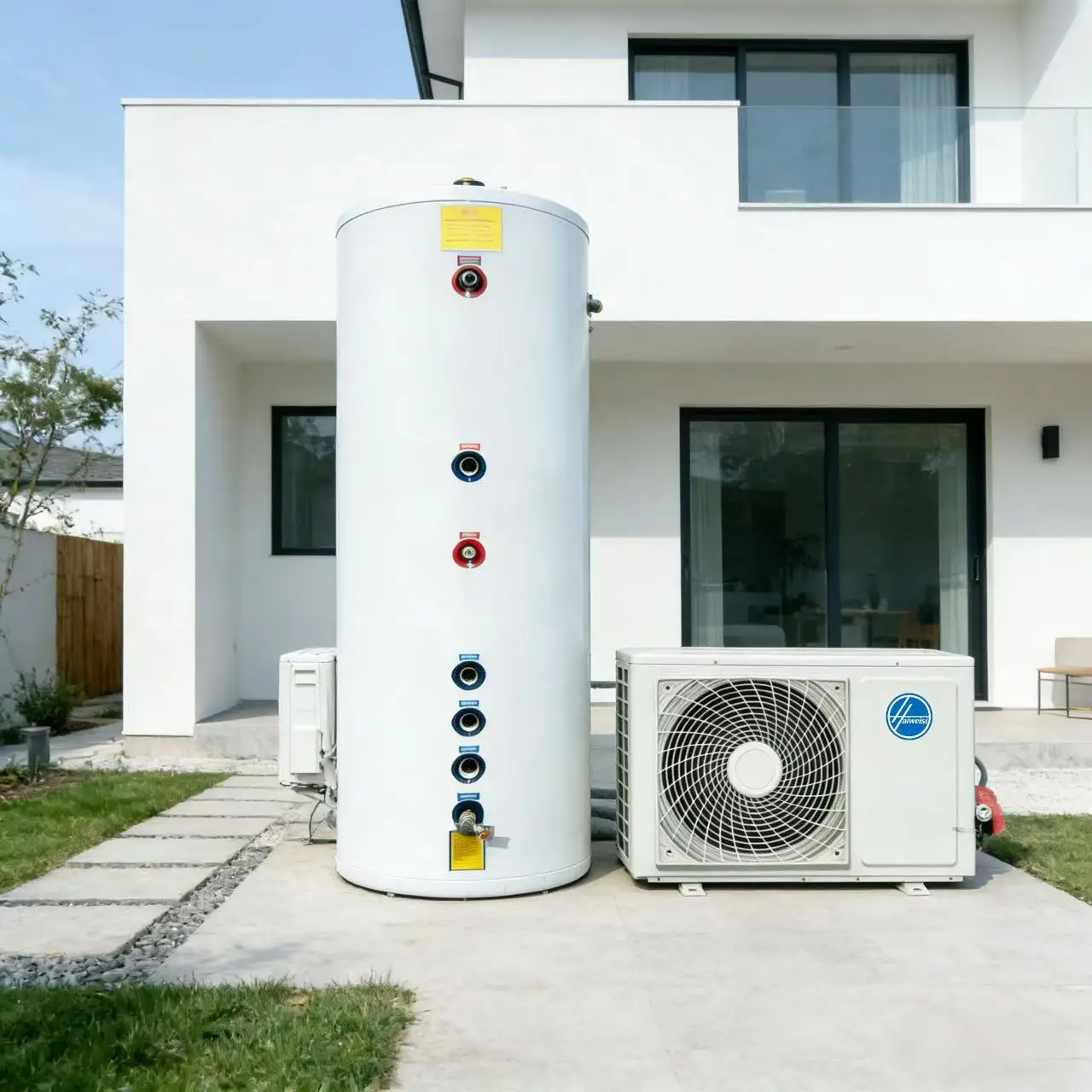 R290 200L Electric Outdoor High Efficiency App-Controlled Intelligent Temperature Control Metal Air Source Pump Household Hotel