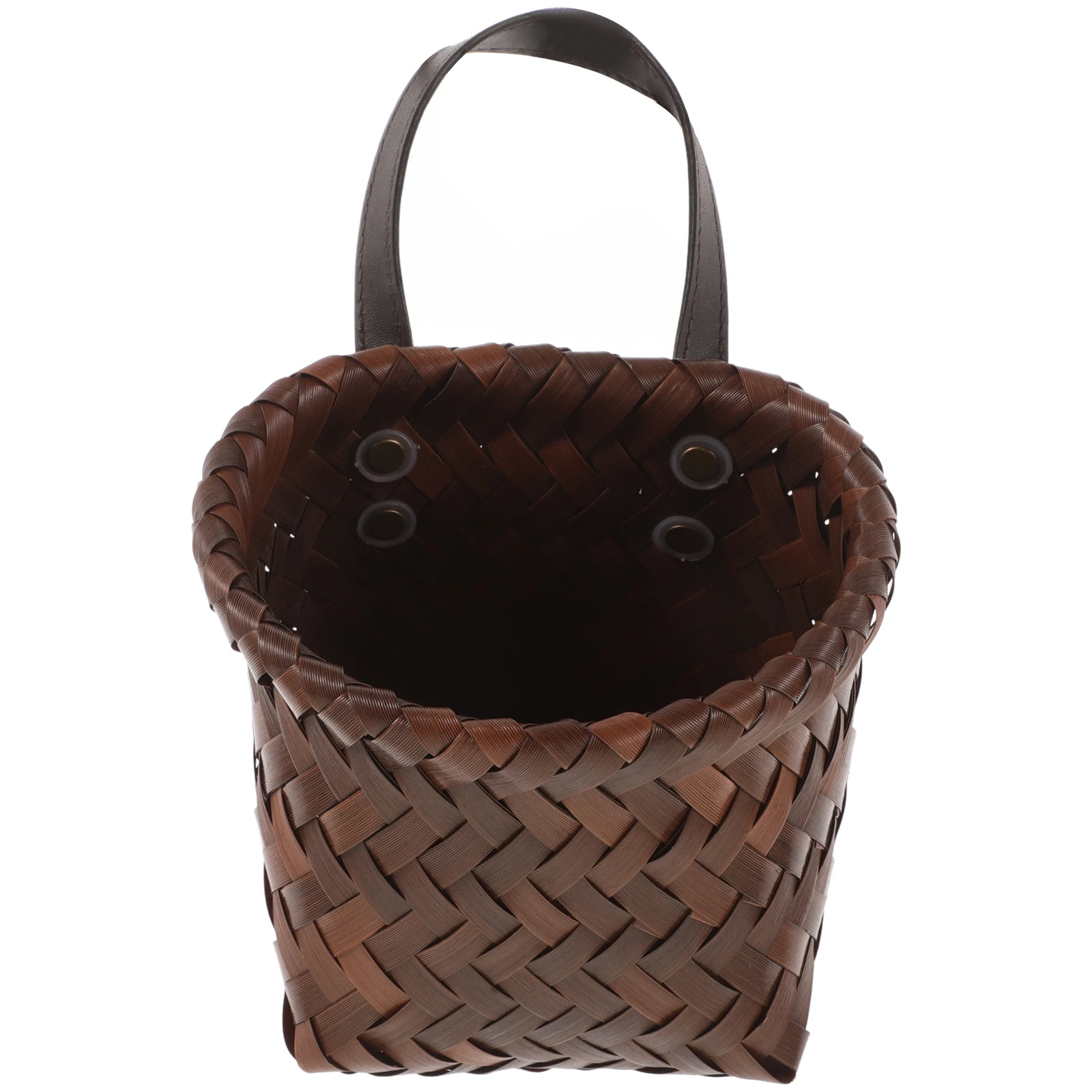 

Wall Hanging Basket Retro Small Woven Kitchen Fruit Vegetable Ginger Decorative Ginger Storage Basket Baskets Storage