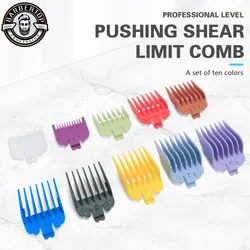 10Psc Barber Hair Clipper Limit Guide Comb Universal Cutting Guide Comb Multiple Models Haircut Hair Clipper Limit Comb Tools