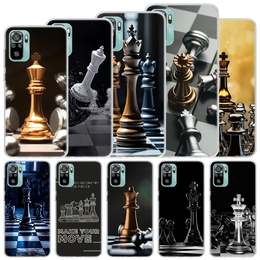 Competitive Chess Game Soft Case For Xiaomi Redmi 10 10A 10C 12 12C 9 9A 9C 9T Phone Cover 8 8A 7 7A 6 6A S2 K20 K40 Pro Funda C