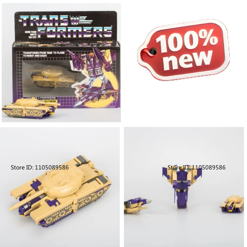 Nuovissimo in stock Transformer G1 Series Blitzwing Giocattoli popolari Prodotti finiti mobili Decorazioni Ornamenti Studio Figura
