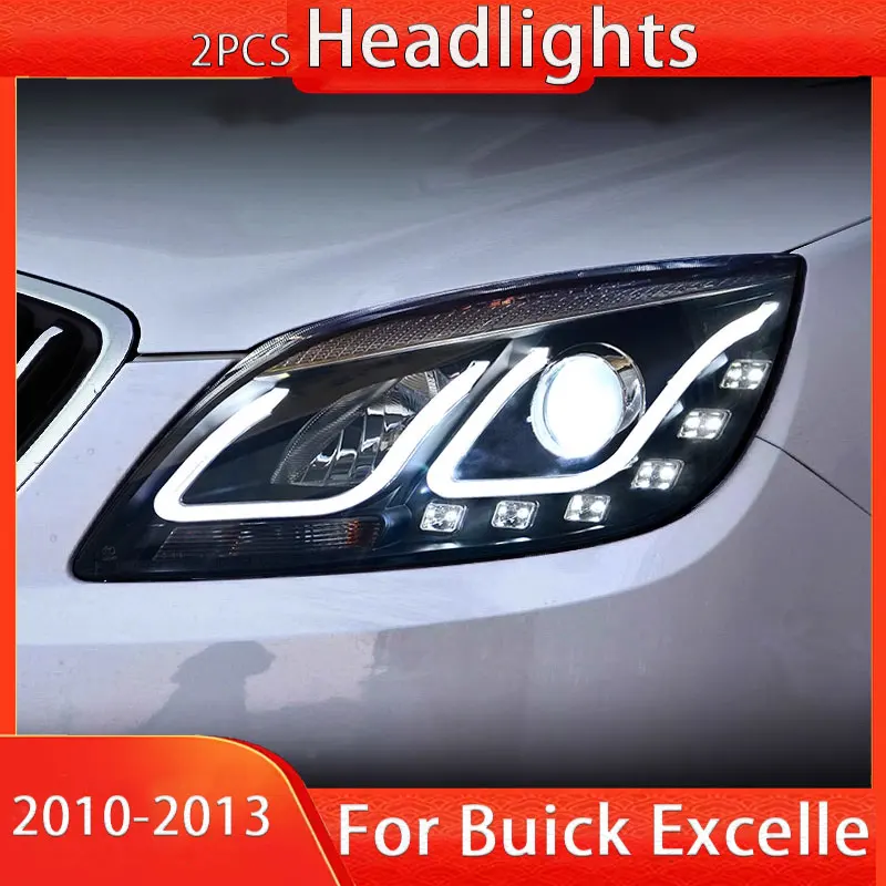 Car Headlights For Buick Excelle GT headlight assembly For Excelle GT LED head lamp 2010-2013 Angel eye led DRL front light