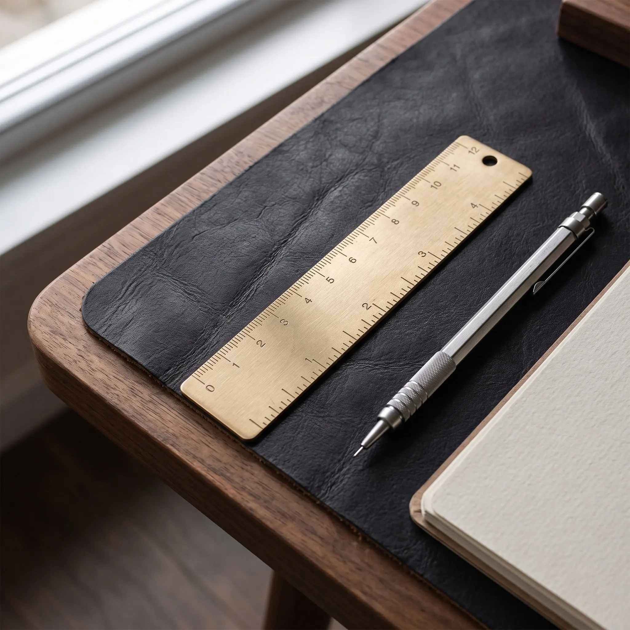 Mini Brass Ruler Dual Scale Portable Precision Measuring Tool Metal Straight Edge Pocket Ruler Engineer Single Scale Ruler