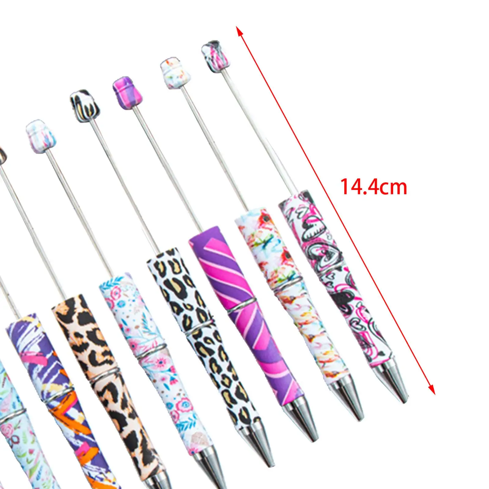 10x ลูกปัดปากกาลูกปัดปากกาลูกลื่นปากกาลูกปัดสําหรับ Office Exam ห้องเรียน