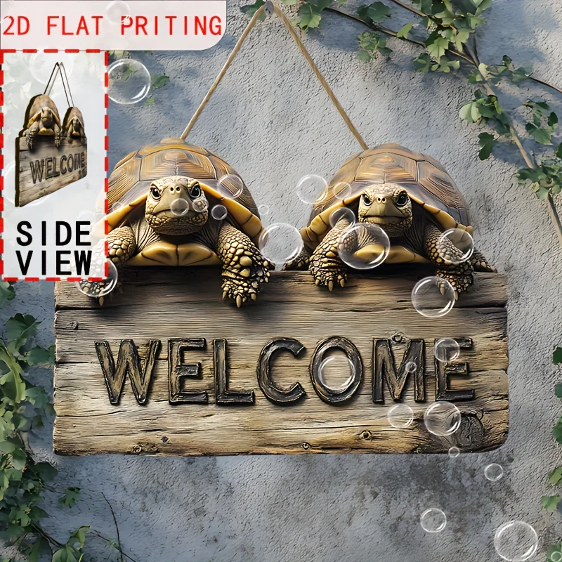 Outdoor wall decorations, sea turtle wooden signboards, 