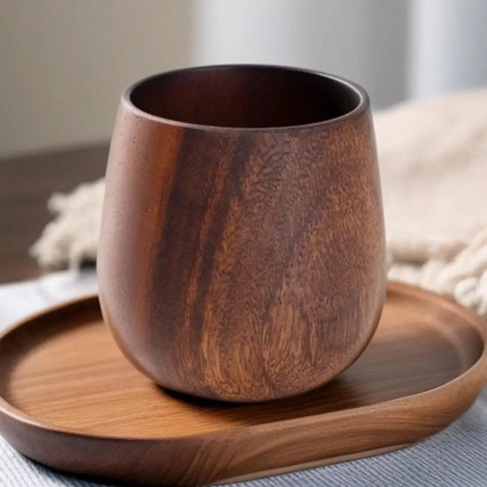 

2 шт., чашки для чая из орехового дерева, пиво, чай, кофе, молоко, вода, анти-горячая натуральная твердая деревянная чашка для чая, кухонная кружка для бара, посуда для напитков, заварочный чай