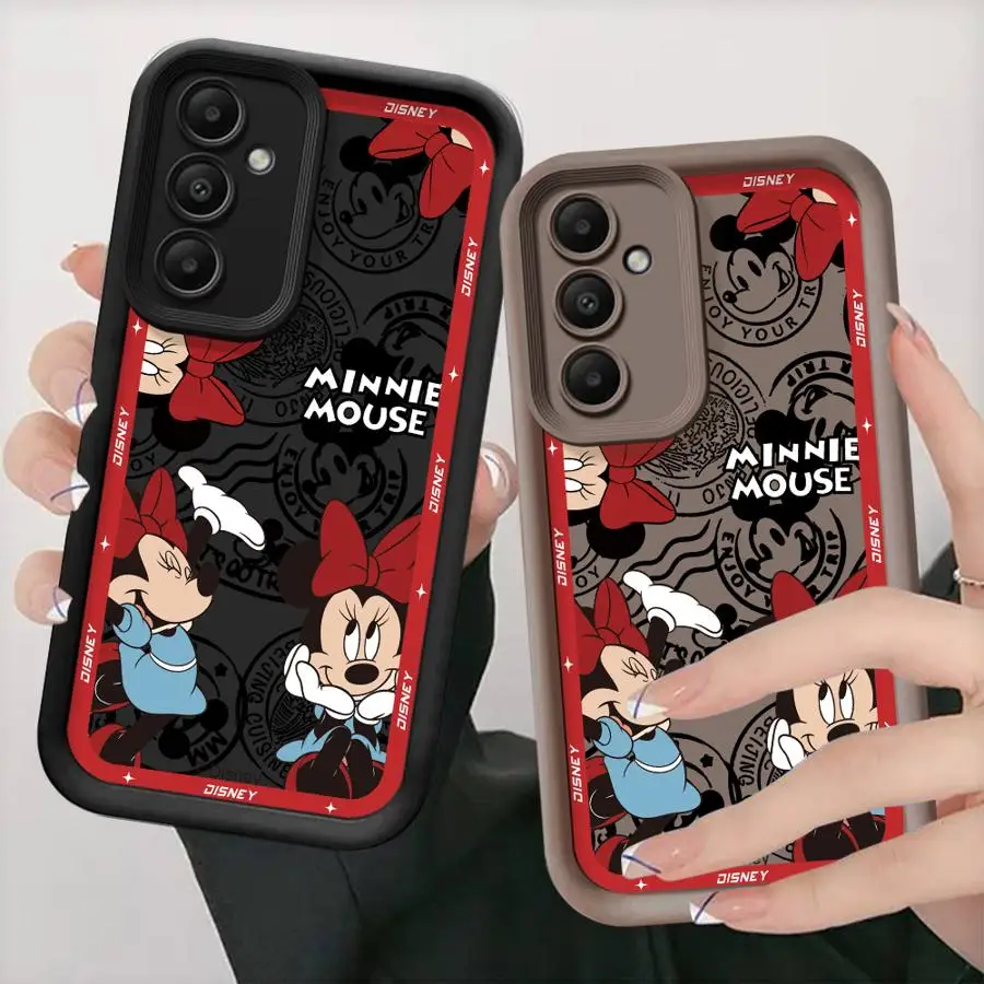 Disney Minnie Mouse Phone Case for Samsung Galaxy A71 A21s A13 A51 A12 A04s A50s A11 A05s A31 A03 A30 A06 Cover Silicon