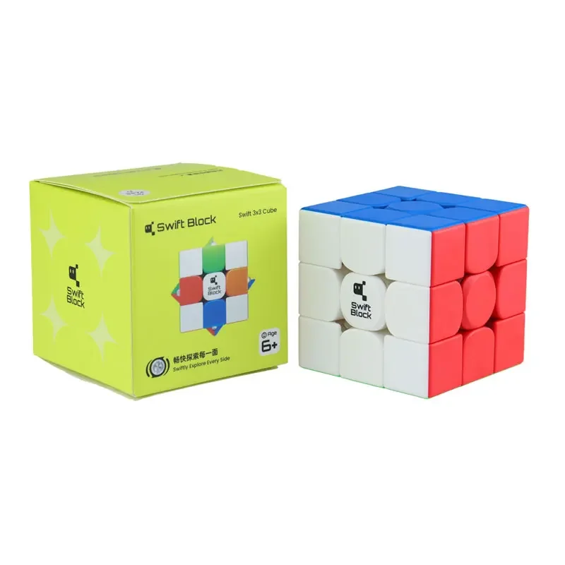 GAN Swift Block 355 S 3x3 Magnetic Magic Speed Cube Gan 355S Stickerless Professional Fidget Toys Gan 355 S Cubo Magico Puzzle