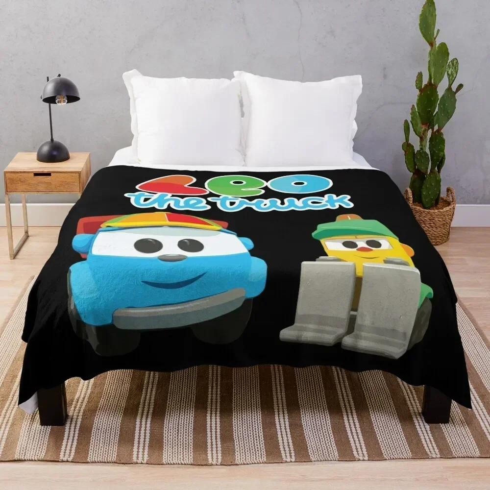 LEO the truck and Lifty summer hats Throw Blanket Luxury Throw Vintage Thin For Sofa Thin Blankets