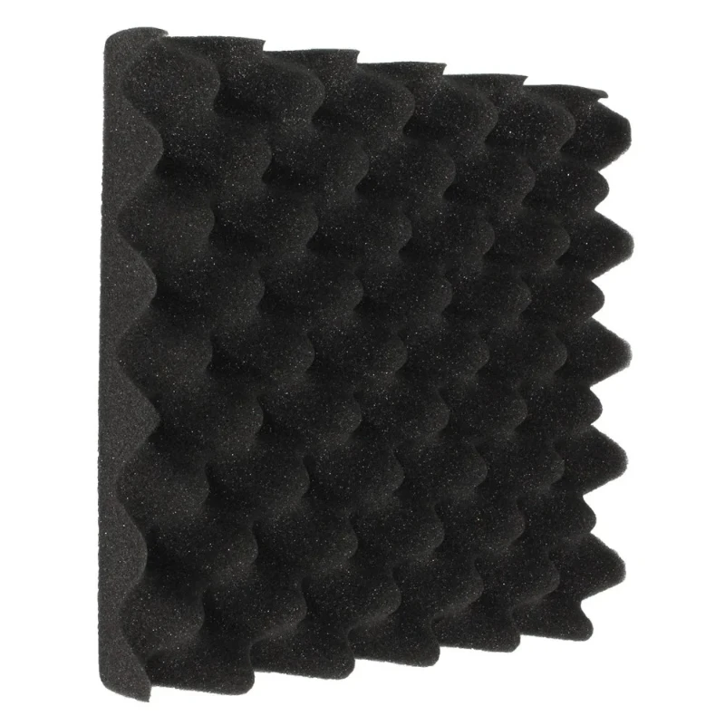 Paneles de pared autoadhesivos de espuma acústica de alta densidad, acolchado de pared con reducción de ruido para estudio, cine en casa, 6 uds.