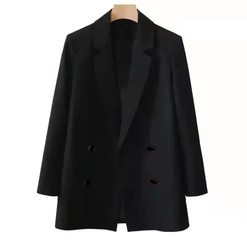 Women\'s Blazers Loose Colorblock Outerwear Black Female Coats And Jackets Classic Suit On Offer With Chic Elegant Clothing New