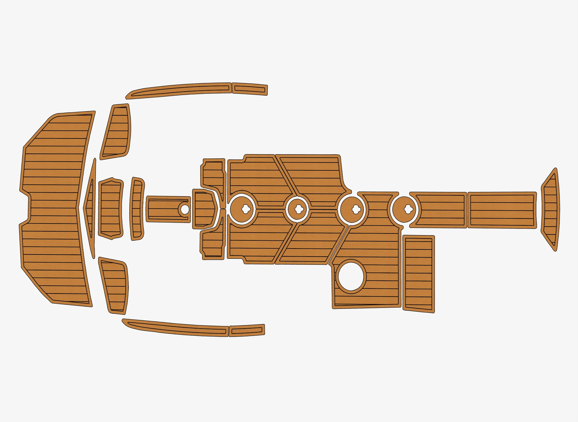 

Anti-Skid EVA Faux Teak Self-Adhesive 6mm Boat Decking Pad for 2016 Mastercraft X20 Yacht Cockpit Durable Marine Flooring