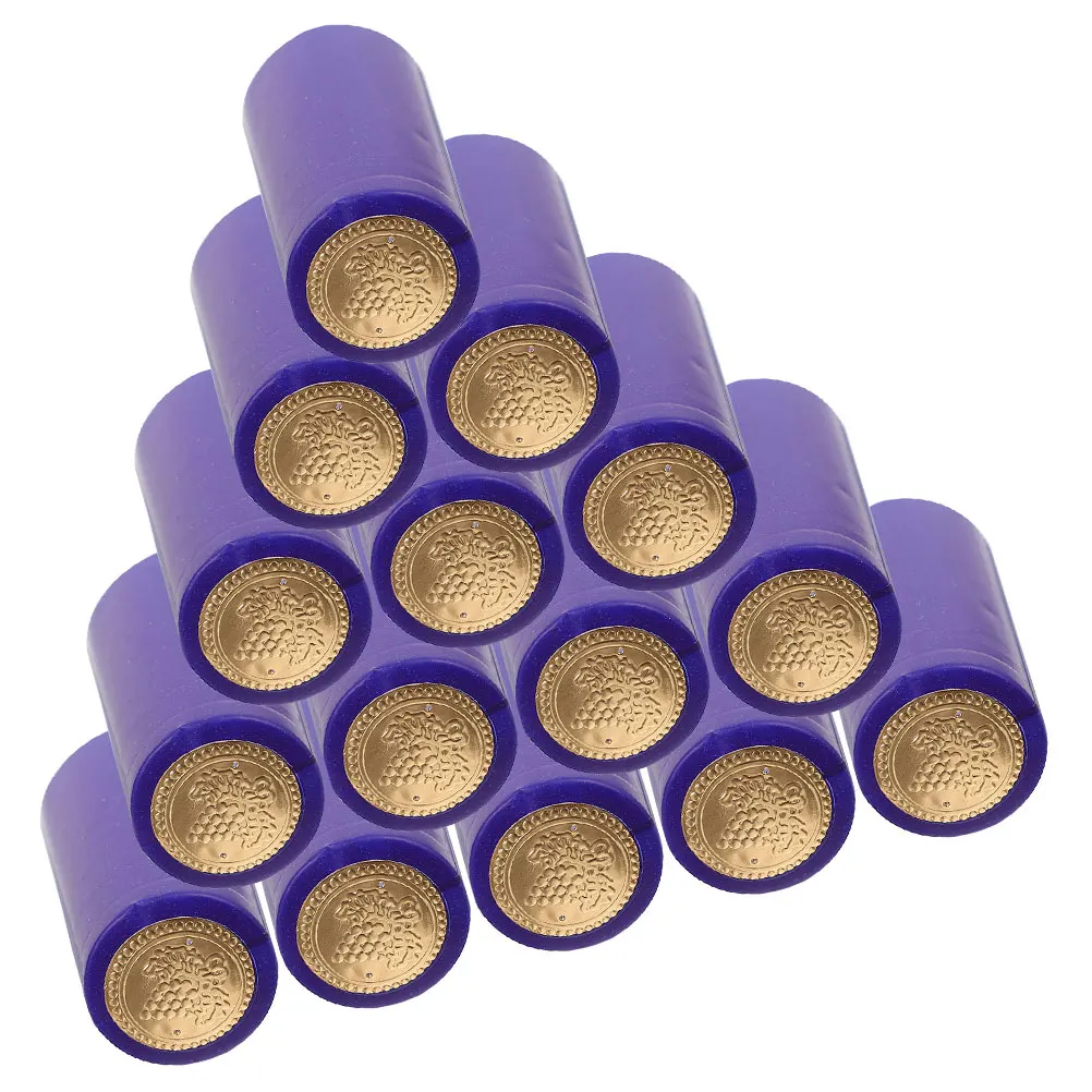 

30pcs Heat Shrink Caps Bottle Cork Film PVC Sleeves 60mm Height 30mm Diameter Preserving Sealers for bottles