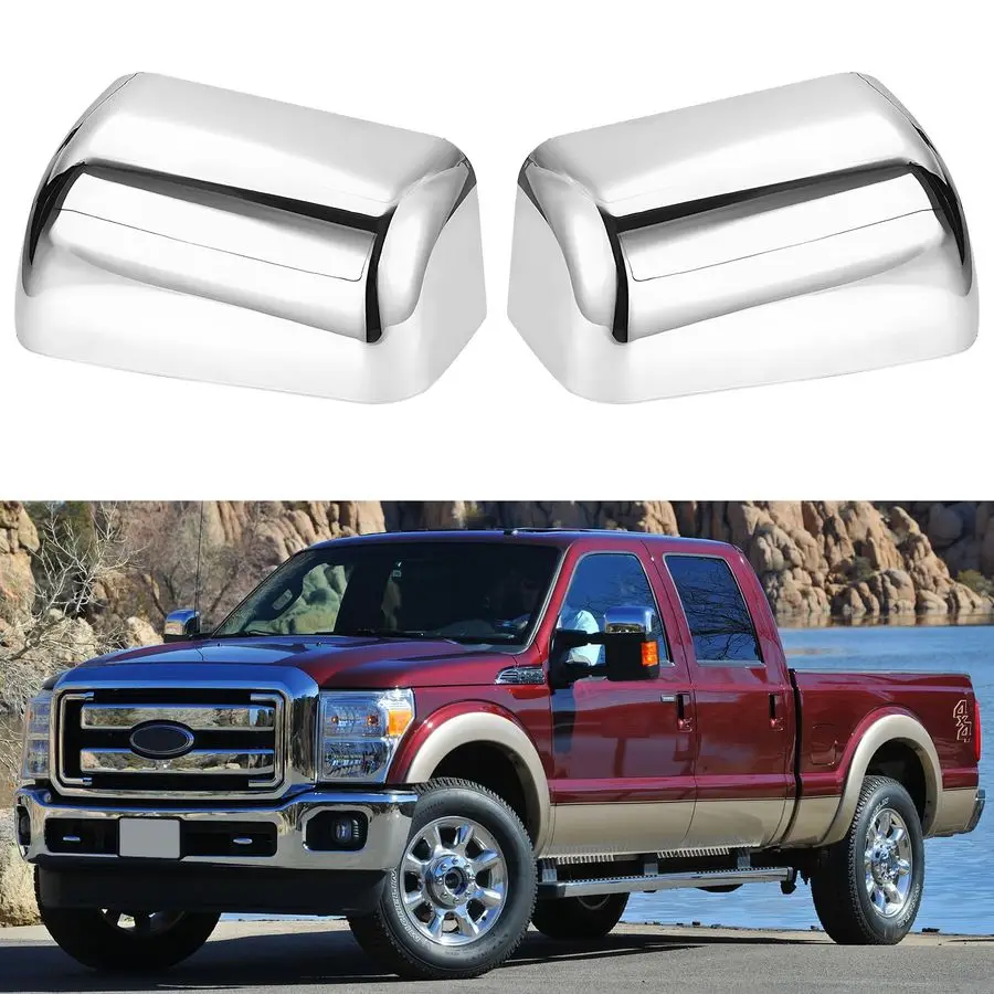 

Top Half Mirror Caps Cover Compatible with 20082016 Ford F250 F350 F450 F550 Super Duty Towing Accessories mirror cover