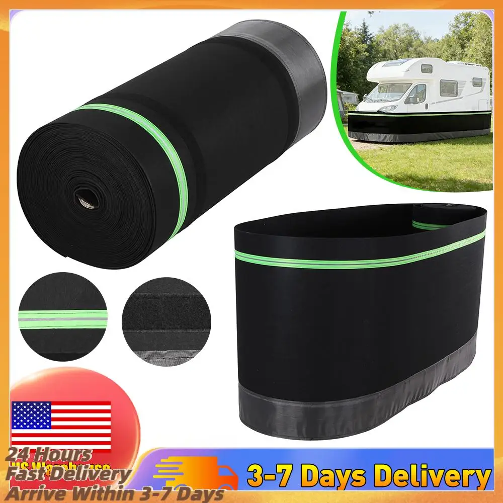 

39.37X85.3ft Windproof Trailer Skirts Easy Installation Thick Mobile House Skirting Waterproof for Garden Outdoor Yard Use
