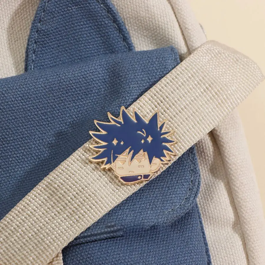 Anime Jujutsu Kaisen Q Version Cartoon Avatar Brooch Yuji Itadori Gojo Satoru Emblem Backpack Decorative Pendant Accessories