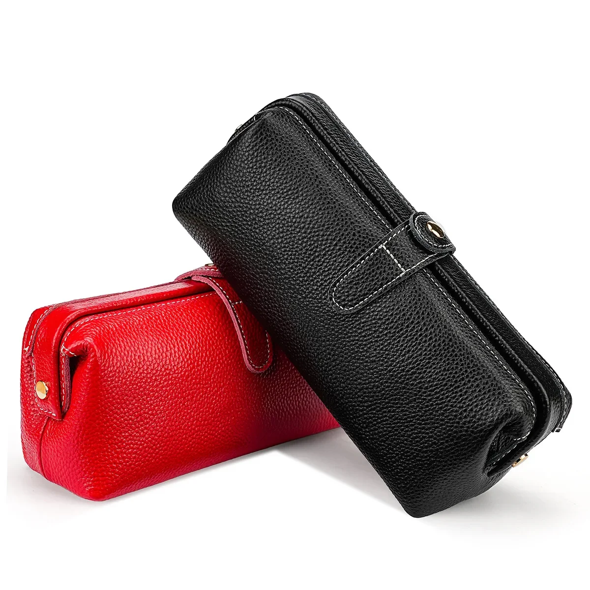 Women Genuine Leather Clutch Bag Brand Design Casual Hand Wallet Bag Male Long Purse Large Capacity Makeup Tools Storage Bag