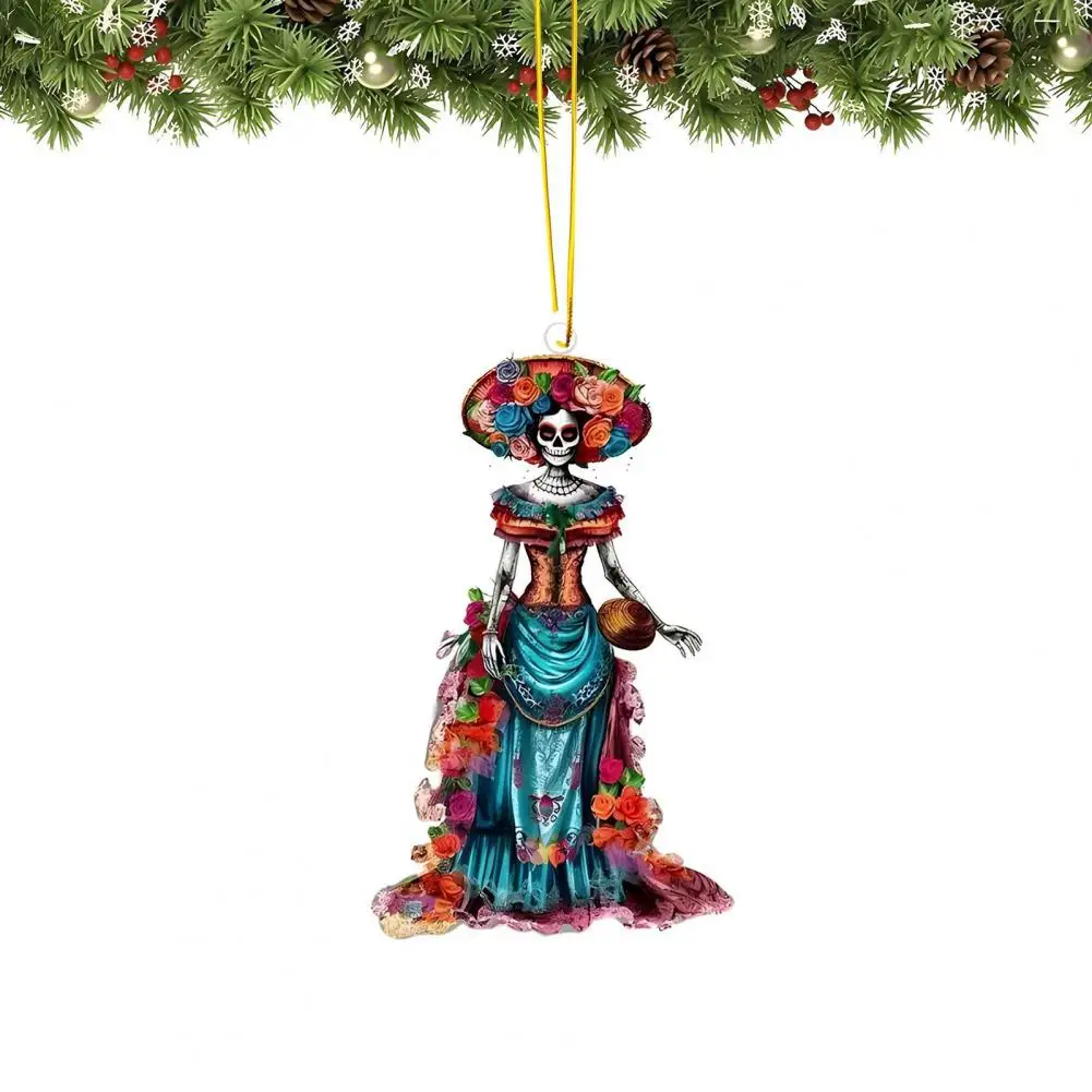 

Halloween Car Charm Style Skeleton Bride Car Pendant for Halloween Decor Hanging Accessories for Auto Tabletop Spooky for Indoor