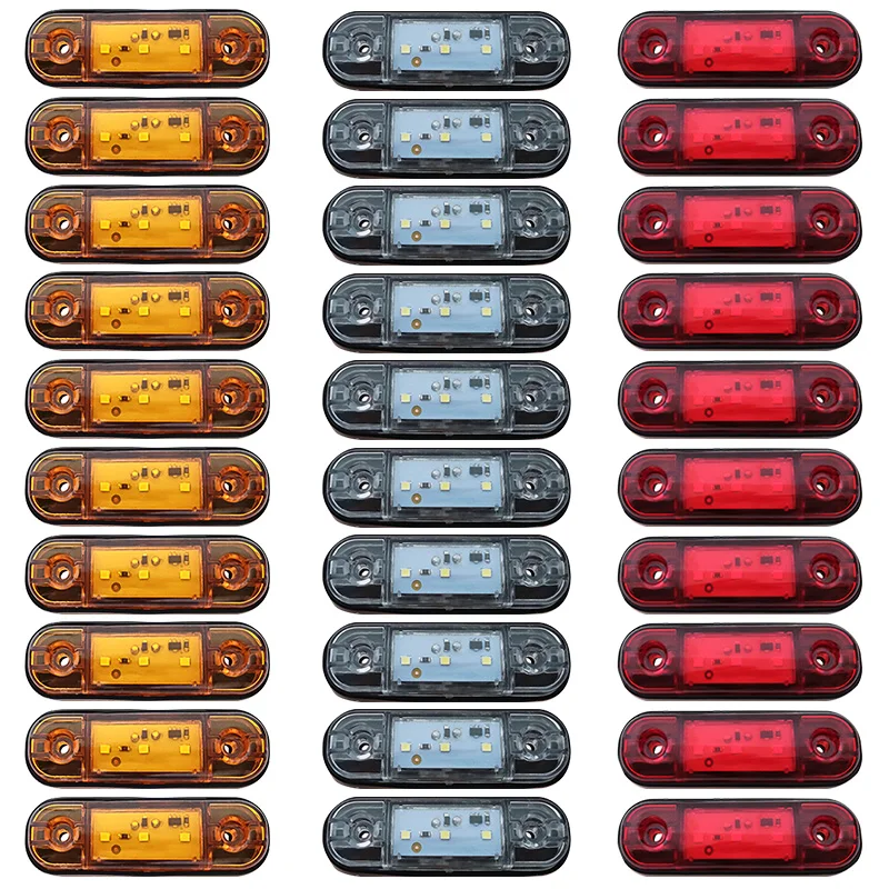 Luces externas para remolque de camión, luz trasera de advertencia, señal de freno, lámparas para Scania, camión, remolque, autobús, 12V, 24V