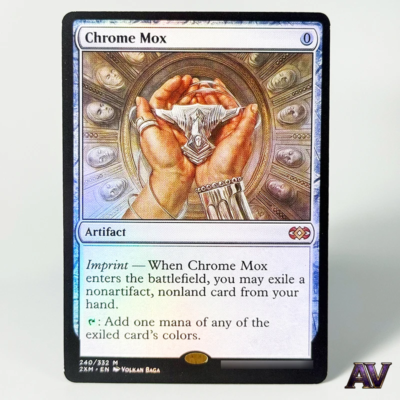 

[English] Foil Cards Chrome Mox Artifact No.240 M Rare Cards Commander Vintage for Home Play Game Magical Proxy Collection Cards