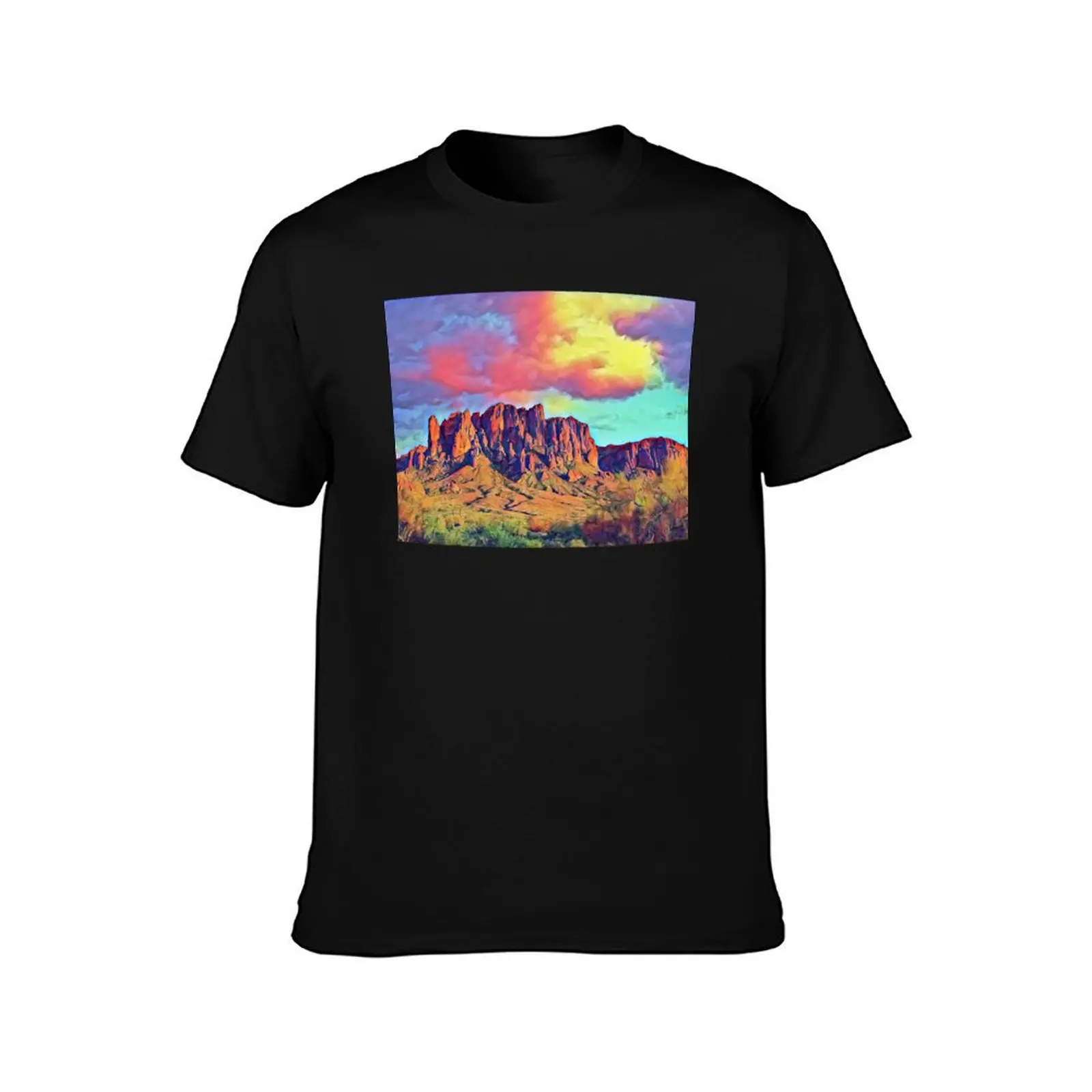 Superstition Mountains T-Shirt Fashion Casual Short Sleeve T-Shirt