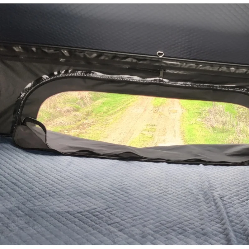 Dual Side Entry Multiple Entrances New Style X Hinge Rod One Person Aluminum Hard Shell Roof Top Tent Four-Season Qui